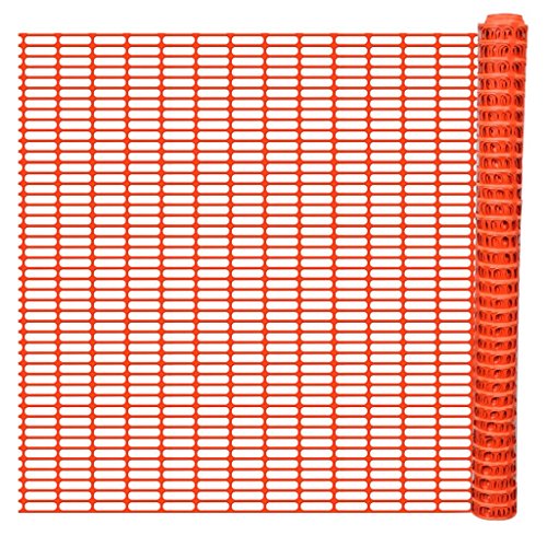vidaXL Rollo de Malla de Seguridad de Plástico Naranja 50 m Valla Temporal