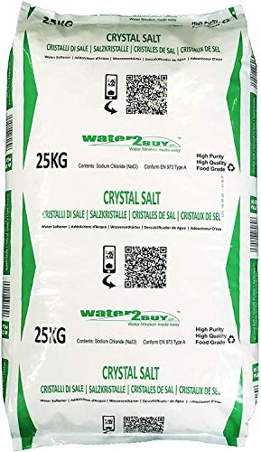 Water2buy 25Kg sal para descalcificador- Altamente efectivo sal descalcificador Water2buy 25Kg sal para descalcificador- Altamente efectivo sal descalcificador