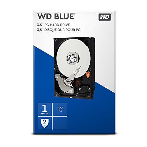 WD Blue 1TB 3.5 pulgadas Disco Duro Interno, Clase de 5400 rpm, SATA 6 Gb/s, 64MB Cache