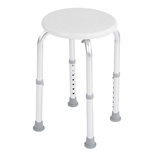 WEIZI Asiento Seguro para Ducha Taburete de Ducha de baño Redondo Ajustable con 7 Engranajes Ajustables Asiento de Seguridad de aleación de Aluminio para el Cuidado de Personas Mayores Embarazadas WEIZI Asiento Seguro para Ducha Taburete de Ducha de baño Redondo Ajustable con 7 Engranajes Ajustables Asiento de Seguridad de aleación de Aluminio para el Cuidado de Personas Mayores Embarazadas