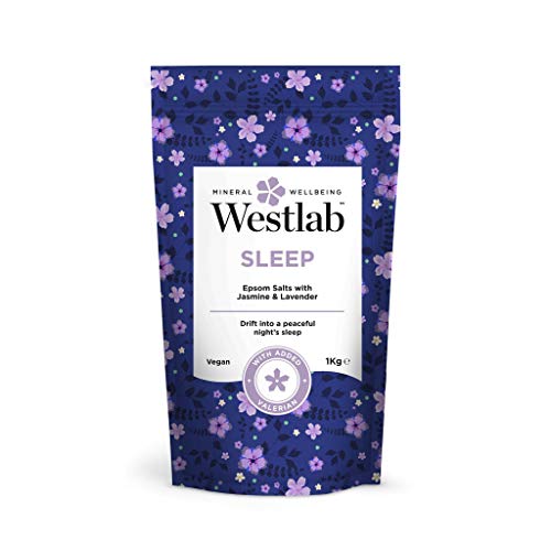 Westlab 's Sleep Epsom y sales del mar muerto con lavanda y jazmín, 1 kg
