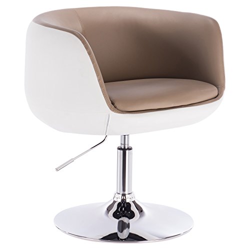 WOLTU 1x Taburete de Bar Sillas de Cocina con Reposabrazos Taburete Peluqueria Imitación Cuero Taburete Bajo Taburete de Trabajo Silla de Escritorio Caqui+Blanco BH42kkw WOLTU 1x Taburete de Bar Sillas de Cocina con Reposabrazos Taburete Peluqueria Imitación Cuero Taburete Bajo Taburete de Trabajo Silla de Escritorio Caqui+Blanco BH42kkw