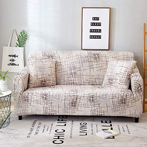 WXQY Sala de Estar Cubierta de sofá elástica Cubierta de sofá elástica sección Cubierta de sofá en Forma de L Cubierta de sillón Cubierta de sofá A8 2 plazas