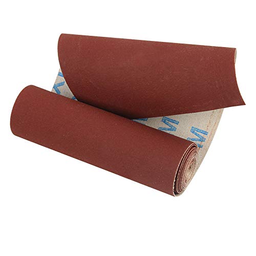 XVCHQIN 1 rollo de papel de lija de pulido de rollo de tela de esmeril de grano 80-600 de 1 M para herramientas abrasivas de carpintería, grano 180