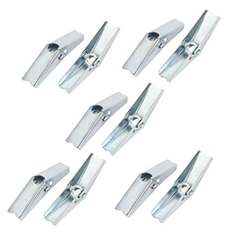 1/2 pulgada de diámetro, rosca hembra con resorte, ancla de pared hueca, tuerca de palanca, 10 piezas 1/2 pulgada de diámetro, rosca hembra con resorte, ancla de pared hueca, tuerca de palanca, 10 piezas