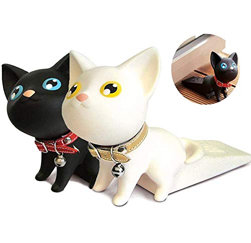 2 tapas para gato con forma de cuña de goma para sujetar el tope de la puerta del coche para la oficina o el hogar 2 tapas para gato con forma de cuña de goma para sujetar el tope de la puerta del coche para la oficina o el hogar
