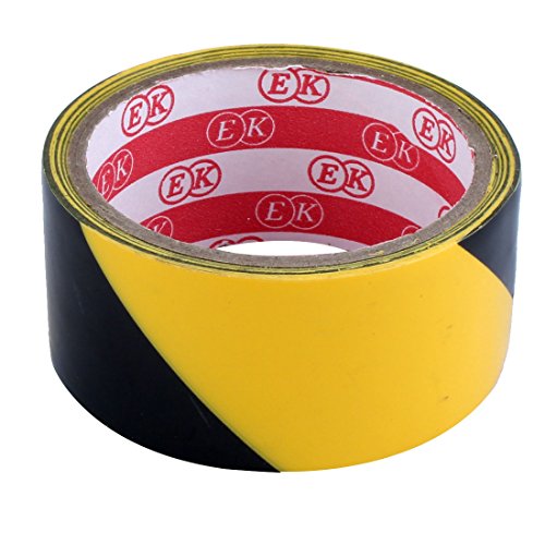32.8Ft 10 Meters Black Yellow Floor Adhesive Safety Caution Tape