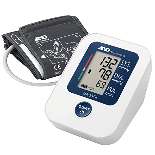 A&D Medical UA-651SL Monitor de presión arterial para brazo superior con manguito semi grande