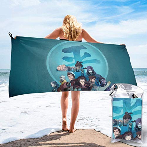 AllenPrint Bath Towel,Toalla De Playa Anime-Avatar-The-Last-Airbender, Toallas De Baño Decorativas para Adultos para Correr En El Gimnasio,70x140cm