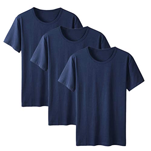 Ancdream Anti-Mosquito Algodón Camiseta para Niña Niño,Cuello Redondo Pack de 3