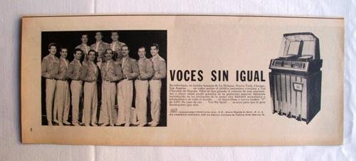 Antigua Hoja Publicidad Revista - Advertising Magazine Old Sheet : MÁQUINA TOCADISCOS AMI. Año 1959