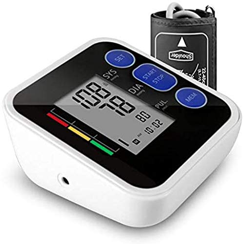 ASDF Monitor Presión Arterial, Máquina Automática Precisión Digital Brazo Superior, Medidor Monitoreo Pulso con Brazalete, Detector Hipertensión Hogar