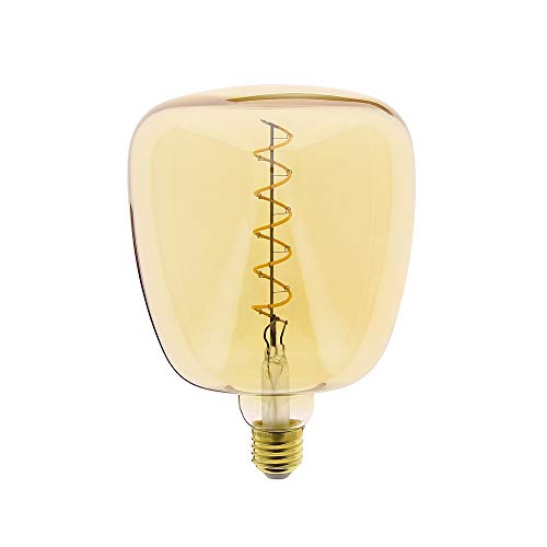 Audacieuse – Bombilla LED, taza de cristal ámbar con casquillo E27