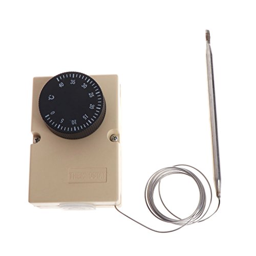 BASSK 220 V CA, 0-40 ℃, interruptor de temperatura, termostato capilar con caja impermeable
