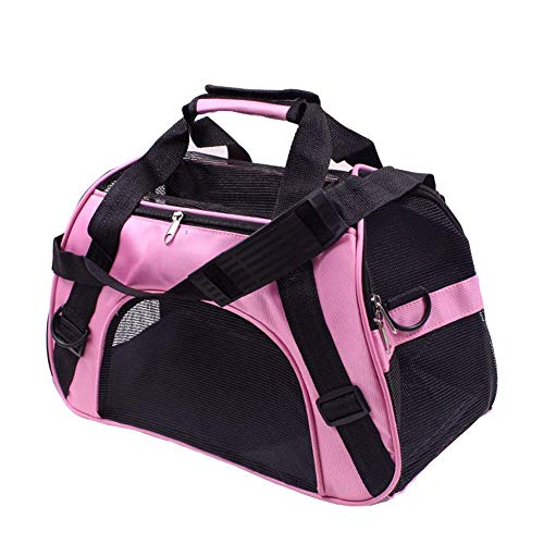 Bearhouse Transportín Gatos Grande Transportínes Perro Capazos Bolsa de Transporte para Gato y Animales Viaje Bolso para Coche 52 x 27 x 32 Centímetros (Rosado) Bearhouse Transportín Gatos Grande Transportínes Perro Capazos Bolsa de Transporte para Gato y Animales Viaje Bolso para Coche 52 x 27 x 32 Centímetros (Rosado)