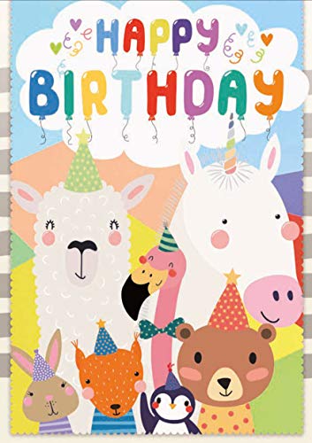 bentino - Tarjeta de cumpleaños para niños, DIN A5, juego con sobre, tarjeta de felicitación jugando "Wie schön dass Du geboren bist" Tarjeta de cumpleaños para niños, serie "KidsCards"