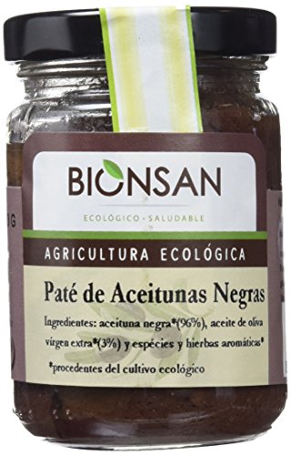 Bionsan paté de aceitunas negras - 4 tarros de cristal de 140 gr - Total: 560 gr (43101)