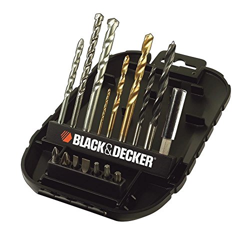 BLACK+DECKER A7186-XJ - Kit de 16 brocas y puntas para taladrar y atornillar