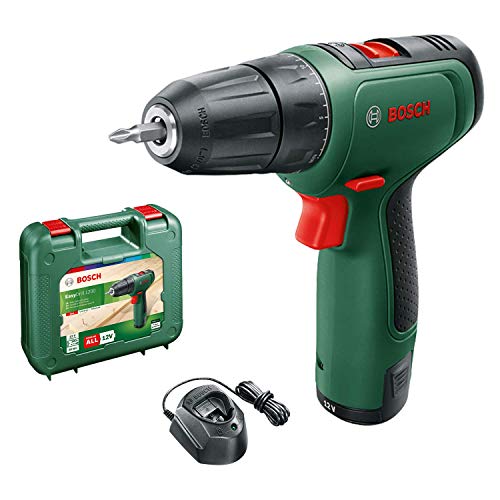 Bosch taladro/atornillador a batería EasyDrill 1200 (1 batería, sistema de 12 V, en maletín de transporte)