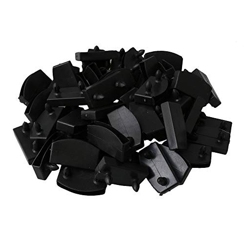 BQLZR Soportes de plástico para somier o somier de láminas de madera de repuesto para sujetar y asegurar somier de láminas de madera, paquete de 50 BQLZR Soportes de plástico para somier o somier de láminas de madera de repuesto para sujetar y asegurar somier de láminas de madera, paquete de 50