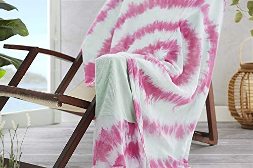 Burrito Blanco Pareo para Playa 196 | Toalla Pareo con Diseño Estampado de Tai Dai Algodón 100% con Reverso de Rizo con Microfibra de 90x165 cm, Color Turquesa Burrito Blanco Pareo para Playa 196 | Toalla Pareo con Diseño Estampado de Tai Dai Algodón 100% con Reverso de Rizo con Microfibra de 90x165 cm, Color Turquesa