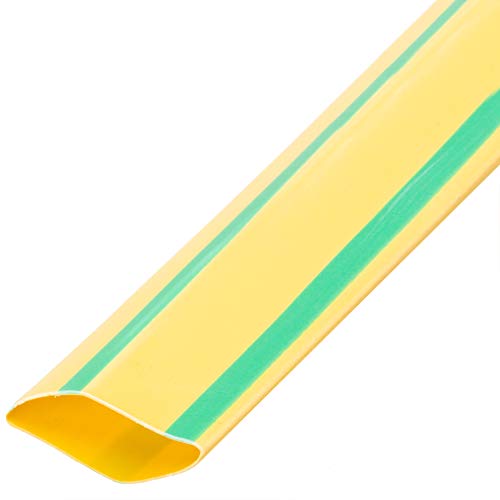 Cablematic - Tubo termoretr ctil 3:1 LSHF amarillo-verde de 19,1mm bobina 3m