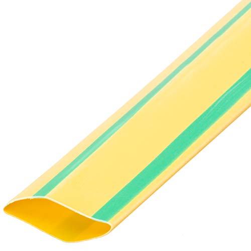 Cablematic - Tubo termoretr ctil 3:1 LSHF amarillo-verde de 25,4mm bobina 3m