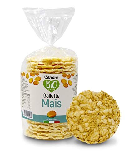 Carioni Food & Health Tortitas de maiz ecológicas - 100 gr (Paquete de 12 Piezas)