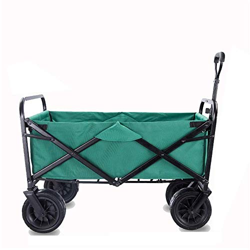 Carrito De La Compra Conveniencia Plegable Portátil para Trabajo Pesado Que Dobla Todo Terreno Utilidad Carro De La Compra De La Playa con La Tabla