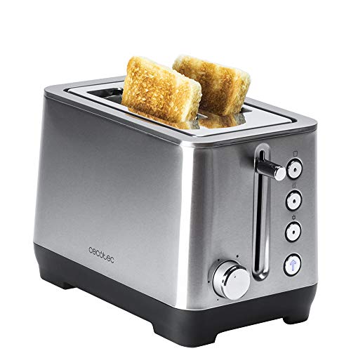 Cecotec Tostadora BigToast Double. Acero Inoxidable, 2 Ranuras Cortas extraanchas, Potencia máx 1000 W, 4 Funciones preconfiguradas Cecotec Tostadora BigToast Double. Acero Inoxidable, 2 Ranuras Cortas extraanchas, Potencia máx 1000 W, 4 Funciones preconfiguradas