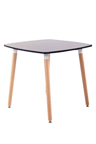 CLP Mesa Auxiliar Viborg I Mesa de Centro con Tablero de MDF I Mesa de Café con Base de Madera I Mesa de Cocina Color:, Color:Negro, Tamaño:80 cm CLP Mesa Auxiliar Viborg I Mesa de Centro con Tablero de MDF I Mesa de Café con Base de Madera I Mesa de Cocina Color:, Color:Negro, Tamaño:80 cm