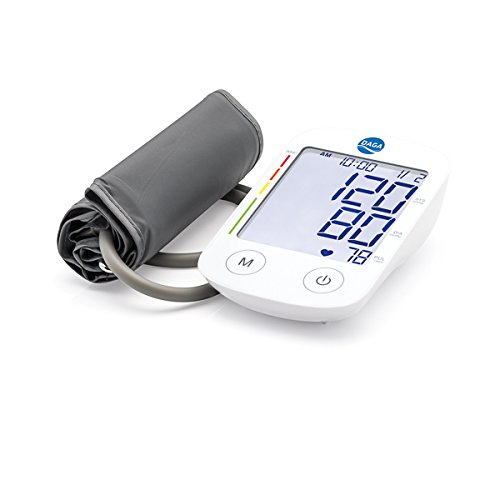 Daga PM- 150V - Tensiómetro de Brazo, Medición de Sístole, Diástole y Pulso, Detección Arritmia, Función de Voz, 4x30 Memorias, Display Tamaño XXL, Indicador de Batería Baja, Auto-Off Daga PM- 150V - Tensiómetro de Brazo, Medición de Sístole, Diástole y Pulso, Detección Arritmia, Función de Voz, 4x30 Memorias, Display Tamaño XXL, Indicador de Batería Baja, Auto-Off
