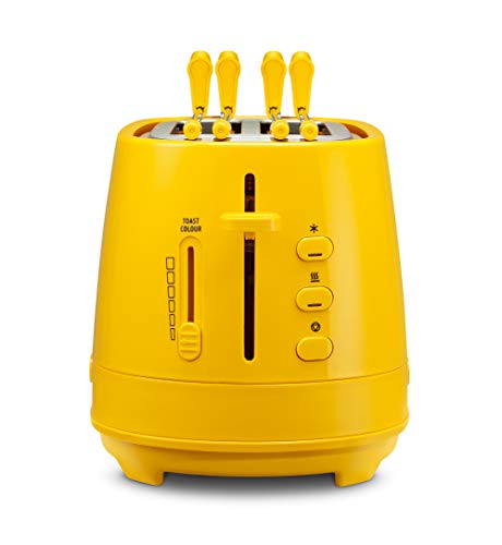 De'Longhi - Tostadora con pinzas - 550W de potencia - Modelo n. CTLAP2203 amarillo