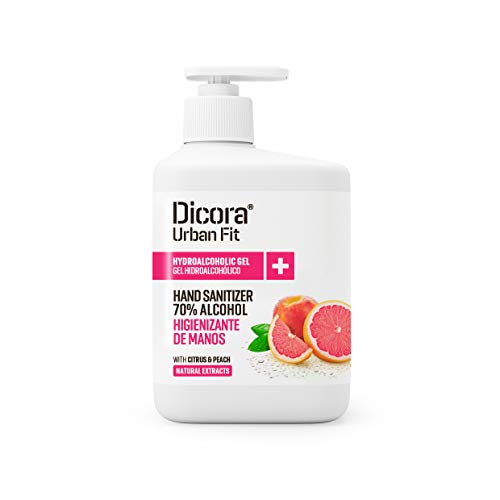 Dicora UrbanFit Bote Higienizante de manos Gel Cítricos y Melocotón 500 ml