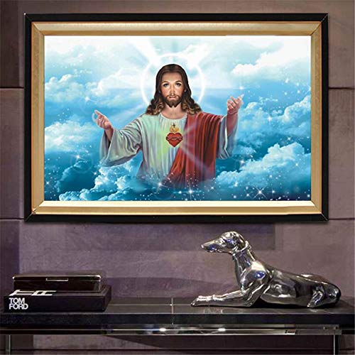 DIY 5D nuevo personaje religioso retrato diamante pintura punto de cruz gran tamaño completo diamante bordado a mano mosaico para sala de estar dormitorio decoración del hogar 50x120cm