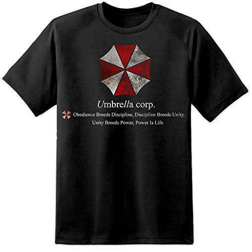 DPX-1 Resident Evil - Umbrella Corporation - Obediencia Distressed T Shirt (S-3XL) Capcom