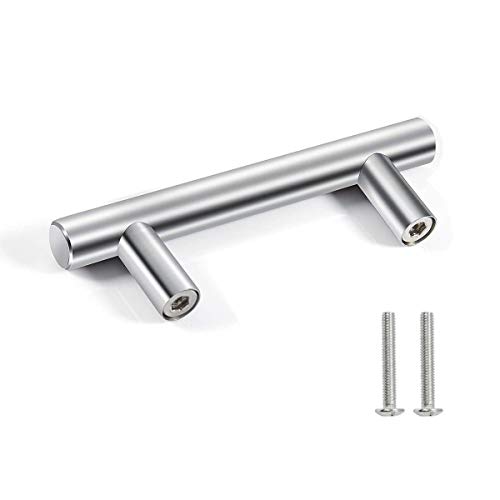 Drenky 10 piezas Plata Aleación de acero inoxidable tirador puerta corredera Cocina Armario Cajón Manija Tire del gabinete Manija con tornillos 64 mm Centros de orificio Drenky 10 piezas Plata Aleación de acero inoxidable tirador puerta corredera Cocina Armario Cajón Manija Tire del gabinete Manija con tornillos 64 mm Centros de orificio