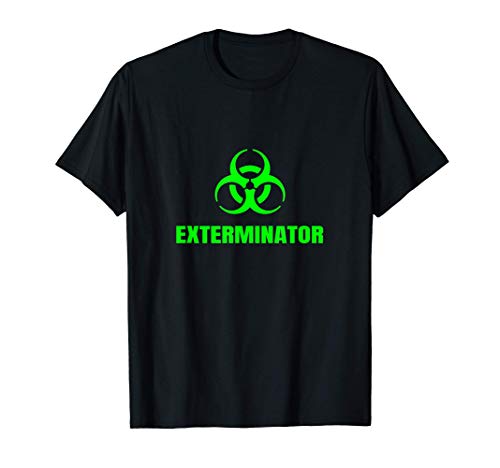 Exterminador Técnico De Control De Plagas Símbolo De Peligro Camiseta