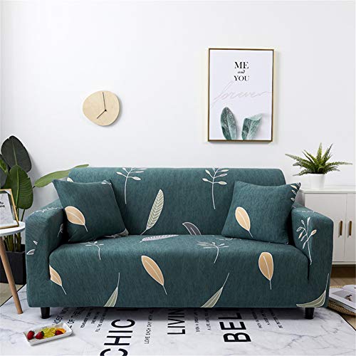Fansu Funda elástica de sofá, Funda de Sofá Universal Elástica Tejido Elástico Sofá Proteger Decoración del Hogar Antideslizante (3 Plaza 190-230CM,Hoja) Fansu Funda elástica de sofá, Funda de Sofá Universal Elástica Tejido Elástico Sofá Proteger Decoración del Hogar Antideslizante (3 Plaza 190-230CM,Hoja)