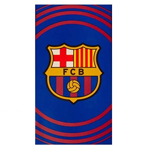 FC Barcelona Pulse - Toalla de Playa (100% algodón, 70 x 140 cm)