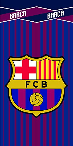 FC Barcelona Toalla Microfibra FCB203, 70 X 140 cm, Azulgrana