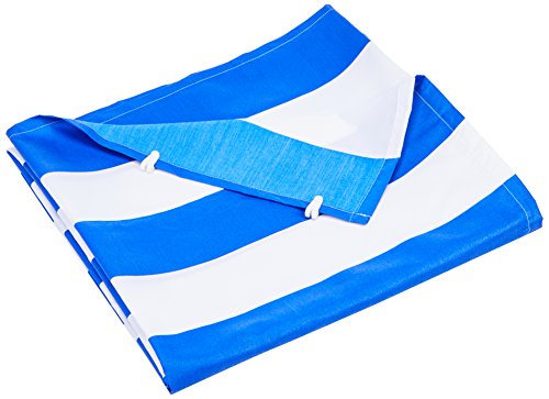 Floracord Senkrecht-Sonnensegel komplett mit Der Seilspanntechnik Universal Toldo Vertical, Azul/Blanco, 230x140 cm