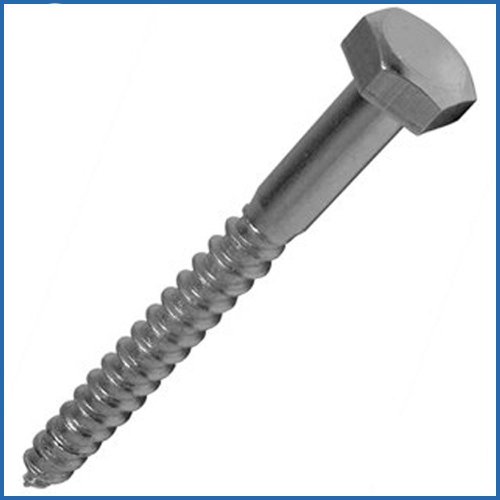 Generic FOR10CS1060 - Bargainscrews Paquete De 10 Para Madera Tornillo Tornillos De Anclaje, De Cabeza Hexagonal De 10 Mm X 60 Mm