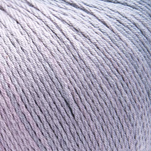 ggh Calypso - 008 - Rosa vieja - Gris - Algodón con gradiente de color para tejer y hacer ganchillo