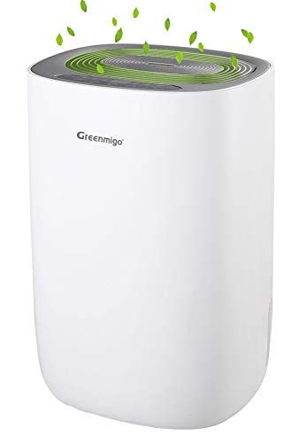 Greenmigo Deshumidificador Eléctrico Portátil 10L/24h con Refrigerante R290,Deshumidificación Continua y Silenciosa,Automático hasta 30m2 para Hogar Dormitorio Cocina Armarios Garaje Greenmigo Deshumidificador Eléctrico Portátil 10L/24h con Refrigerante R290,Deshumidificación Continua y Silenciosa,Automático hasta 30m2 para Hogar Dormitorio Cocina Armarios Garaje