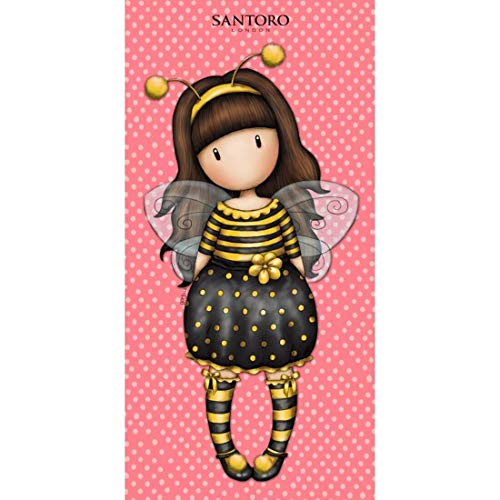 Halantex – GOR8828T – Santoro niña Abeja Just Bee-Cause toalla de playa y baño original oficial – Multicolor – 150 x 75 cm