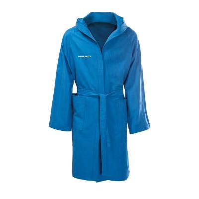 Head Bathrobe Microfiber Jr. Albornoz, Unisex niños, Light Blue, 2XS