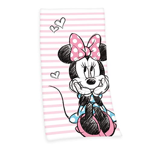 Herding Disney Minnie Mouse - Toalla de baño, 150 x 75 cm, algodón, Multicolor