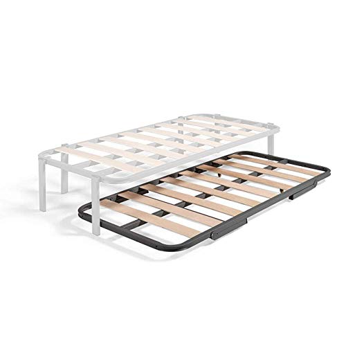 HOGAR24 ES Somier Inferior Cama Nido con 4 Patas Ruedas Plegables, 90x200 cm HOGAR24 ES Somier Inferior Cama Nido con 4 Patas Ruedas Plegables, 90x200 cm