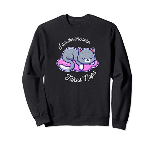 I Am The One Who Takes Naps Cat Funny Drawn Pet Owners Sudadera
